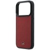 Etui Mercedes Leather Mesh with Bow Line MagSafe do iPhone 17 Pro Max czerwony